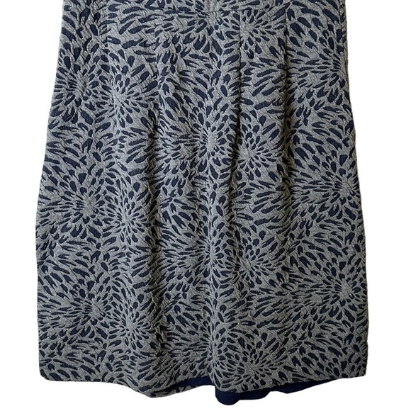 Anthropologie‎ Deletta Floral Caledonia Dress Blue Gray NWT Size Medium - Picture 11 of 15